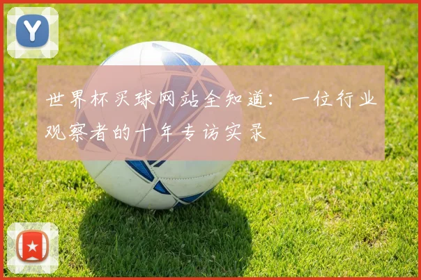 世界杯买球网站全知道：一位行业观察者的十年专访实录